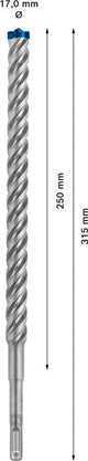 EXPERT SDS plus-7X Hammerbohrer, 17 x 250 x 315 mm