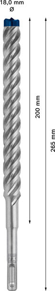 EXPERT SDS plus-7X Hammerbohrer, 18 x 200 x 250 mm