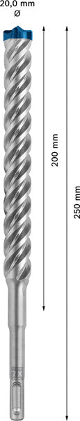 EXPERT SDS plus-7X Hammerbohrer, 20 x 200 x 250 mm