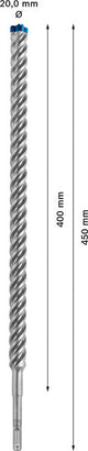 EXPERT SDS plus-7X Hammerbohrer, 20 x 400 x 450 mm