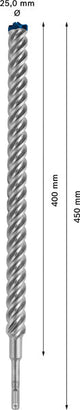 EXPERT SDS plus-7X Hammerbohrer, 25 x 400 x 450 mm