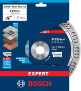 EXPERT MultiMaterial Diamanttrennscheiben, 230 x 22,23 x 2,4 x 15 mm