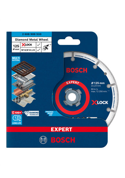 EXPERT Diamond Metal Wheel X-LOCK Trennscheibe, 125 x 22,23 mm