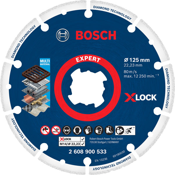 EXPERT Diamond Metal Wheel X-LOCK Trennscheibe, 125 x 22,23 mm