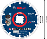 EXPERT Diamond Metal Wheel X-LOCK Trennscheibe, 125 x 22,23 mm