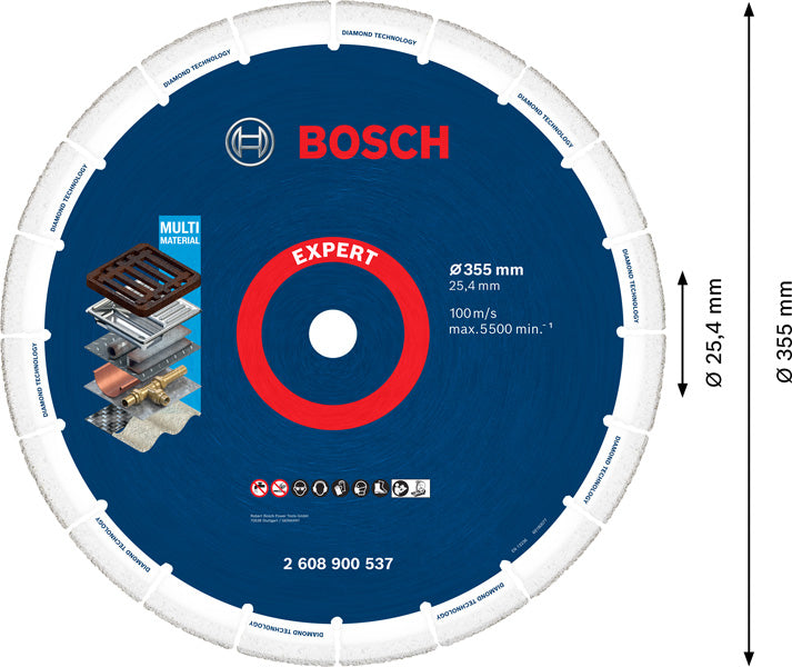 EXPERT Diamond Metal Wheel Trennscheibe, 355 x 25,4 mm