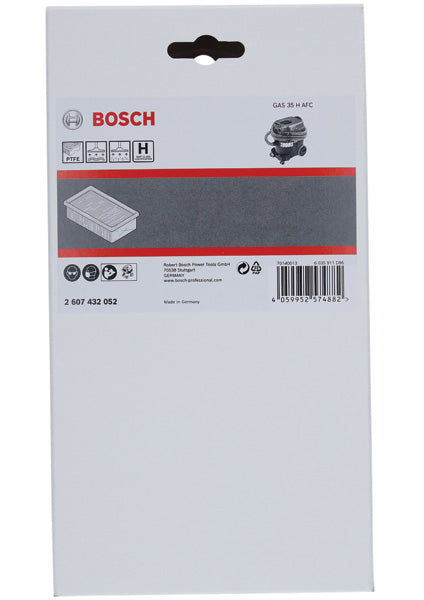 Flache Plisseefilter H-Klasse (HEPA), PTFE, passend zu: GAS 35 H AFC