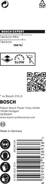 EXPERT CYL-9 MultiConstruction Bohrer, 3 x 40 x 70 mm
