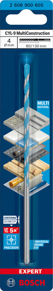 EXPERT CYL-9 MultiConstruction Bohrer, 4 x 80 x 130 mm