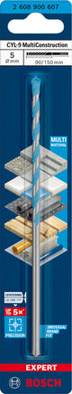 EXPERT CYL-9 MultiConstruction Bohrer, 5 x 90 x 150 mm