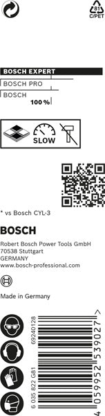 EXPERT CYL-9 MultiConstruction Bohrer, 5,5 x 50 x 85 mm