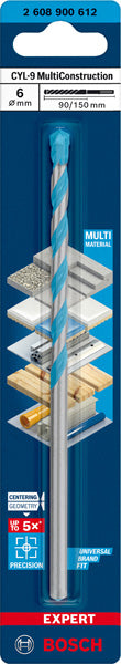 EXPERT CYL-9 MultiConstruction Bohrer, 6 x 90 x 150 mm