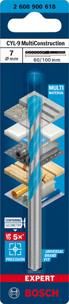 EXPERT CYL-9 MultiConstruction Bohrer, 7 x 60 x 100 mm