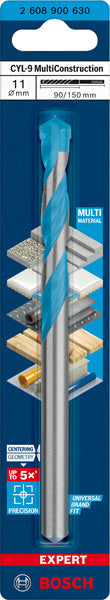 EXPERT CYL-9 MultiConstruction Bohrer, 11 x 90 x 150 mm