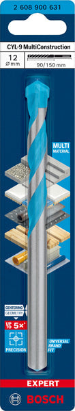 EXPERT CYL-9 MultiConstruction Bohrer, 12 x 90 x 150 mm