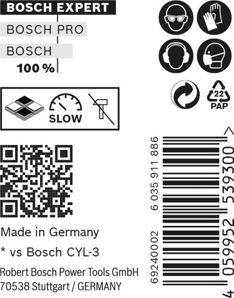 EXPERT CYL-9 MultiConstruction Bohrer 4 x 40 x 75 mm, 10?teilig