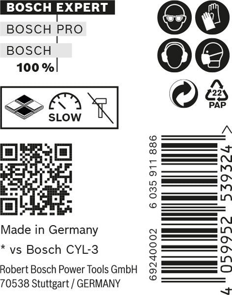 EXPERT CYL-9 MultiConstruction Bohrer 6 x 60 x 100 mm, 10?teilig
