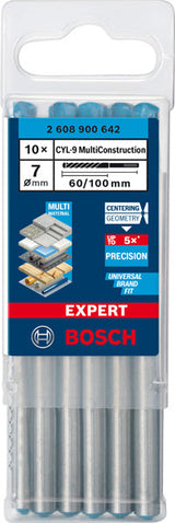 EXPERT CYL-9 MultiConstruction Bohrer 7 x 60 x 100 mm, 10?teilig