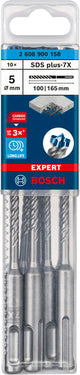 EXPERT SDS plus-7X Hammerbohrer, 5 x 100 x 165 mm, 10er-Pack