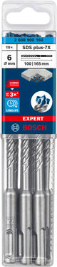 EXPERT SDS plus-7X Hammerbohrer, 6 x 100 x 165 mm, 10er-Pack