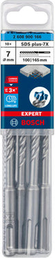 EXPERT SDS plus-7X Hammerbohrer, 7 x 100 x 165 mm, 10er-Pack