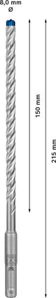 EXPERT SDS plus-7X Hammerbohrer, 8 x 150 x 215 mm, 10er-Pack