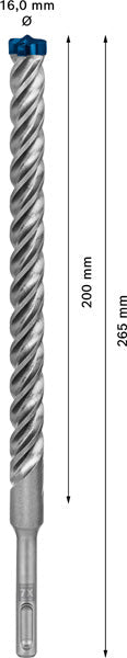 EXPERT SDS plus-7X Hammerbohrer, 16 x 200 x 265 mm, 10er-Pack