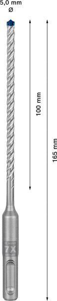 EXPERT SDS plus-7X Hammerbohrer, 5 x 100 x 165 mm, 30-tlg