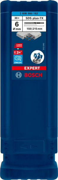 EXPERT SDS plus-7X Hammerbohrer, 6 x 150 x 215 mm, 30-tlg