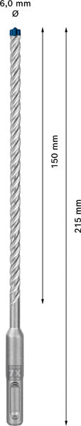 EXPERT SDS plus-7X Hammerbohrer, 6 x 150 x 215 mm, 30-tlg