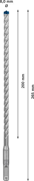 EXPERT SDS plus-7X Hammerbohrer, 8 x 200 x 265 mm, 30-tlg