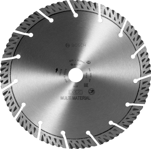 EXPERT MultiMaterial Diamanttrennscheiben, 230 x 22,23 x 2,4 x 15 mm