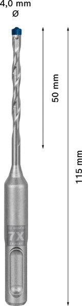 EXPERT SDS plus-7X Hammerbohrer, 4 x 50 x 115 mm, 10er-Pack