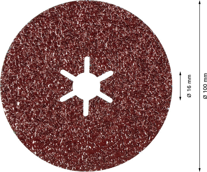 EXPERT R781 Prisma Ceramic Fiberscheibe, 100 mm, 16 mm, K 36