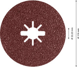 EXPERT R781 Prisma Ceramic X-LOCK Fiberscheibe, 115 mm, 22,23 mm, K 36, 25 Stk.
