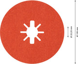 EXPERT R782 Prisma Ceramic Fiberscheibe, X-LOCK, 125 mm, 22,23 mm, K 60, 5-tlg.