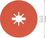 EXPERT R782 Prisma Ceramic Fiberscheibe, X-LOCK, 125 mm, 22,23 mm, K 120, 5-tlg.