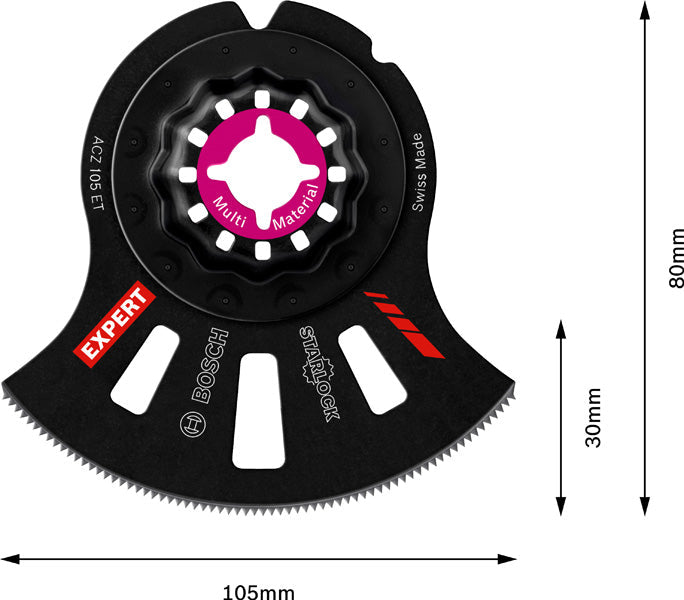 EXPERT MultiMaterial Segment Blade ACZ 105 ET, 5 Stück