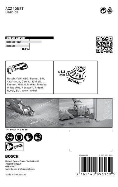 EXPERT MultiMaterial Segment Blade ACZ 105 ET, 1 Stück