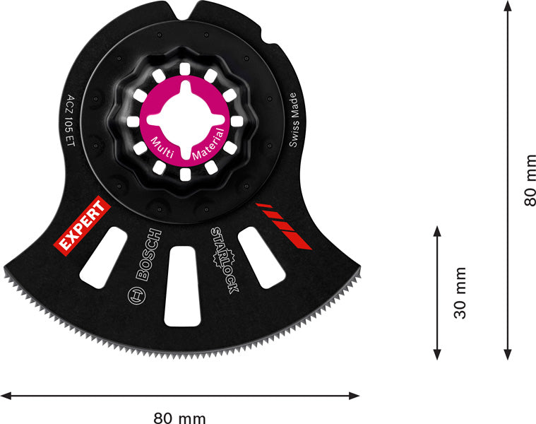 EXPERT MultiMaterial Segment Blade ACZ 105 ET, 1 Stück