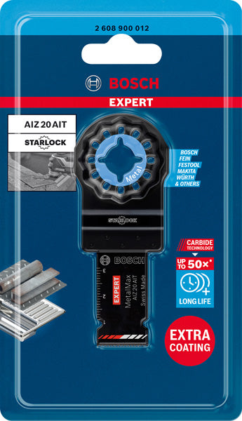 EXPERT MetalMax AIZ 20 AIT Blatt für Multifunktionswerkzeuge, 40 x 20 mm