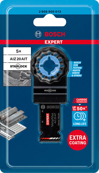 EXPERT MetalMax AIZ 20 AIT Blatt für Multifunktionswerkz., 40 x 20 mm, 5 Stück