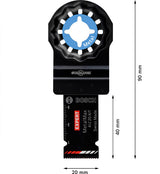 EXPERT MetalMax AIZ 20 AIT Blatt für Multifunktionswerkz., 40 x 20 mm, 5 Stück