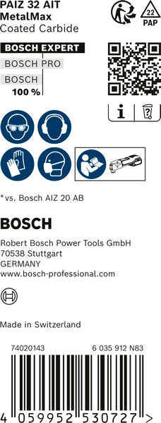 EXPERT MetalMax PAIZ 32 AIT, 50 x 32 mm, 10 Stück