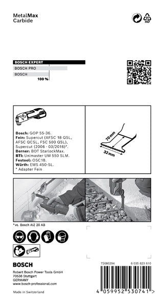 EXPERT MetalMax MAII 32 AIT Blatt für Multifunktionswerkzeuge, 70 x 32 mm