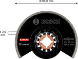 EXPERT Grout Segment Blade ACZ 85 RD4 Blatt für Multifunktionswerkzeuge, 85 mm