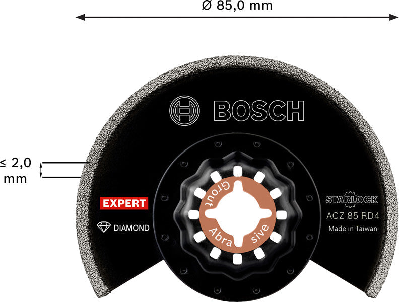 EXPERT Grout Segment Blade ACZ 85 RD4, 85 mm, 10 Stück