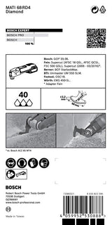 EXPERT Corner Blade MATI 68 RD4 Blatt für Multifunktionswerkzeuge, 68 x 30 mm