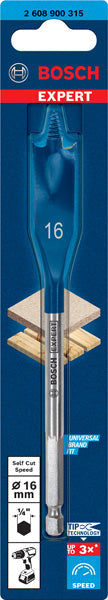 EXPERT SelfCut Speed Flachfräsbohrer, 16 x 152 mm