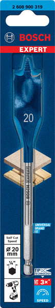 EXPERT SelfCut Speed Flachfräsbohrer, 20 x 152 mm